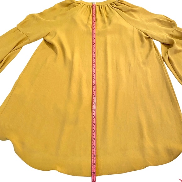 NWOT ELIZABETH AND JAMES TIE FRONT TUNIC A LINE POET'S BLOUSE - Picture 9 of 12